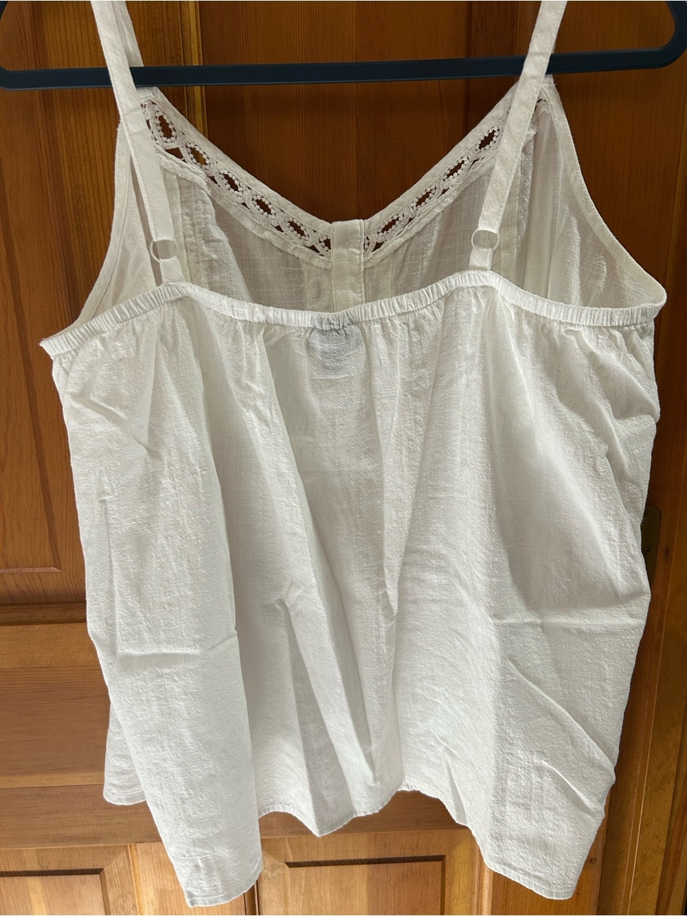 torrid White Lace-Detail Button-Front Camisole - Picture 3 of 3